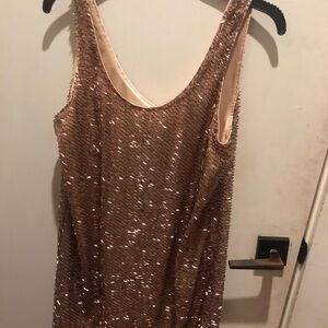 Fabulous Donna Karan Gold Sequin Dress 👗 Great party 🎉 dress